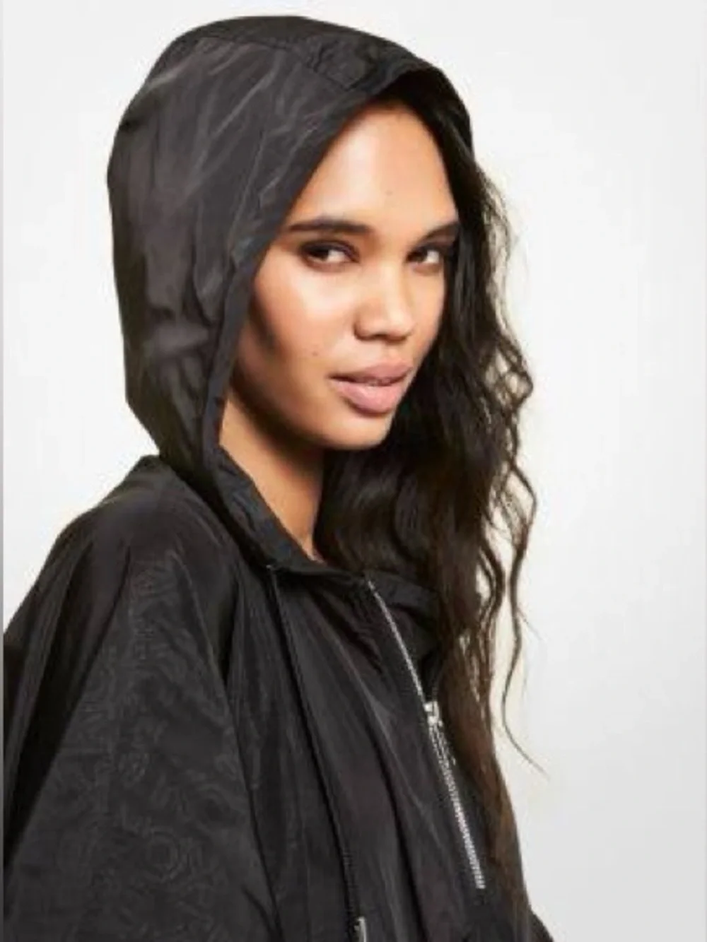 MICHAEL Michael Kors Hooded Zip Poncho NWOT